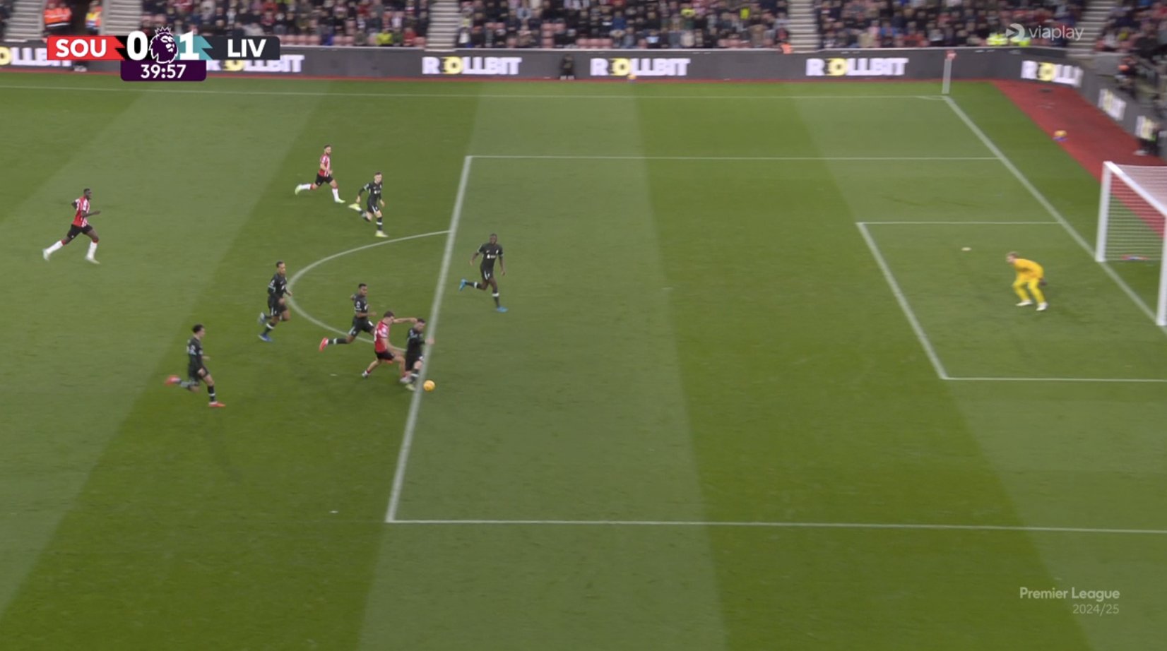 Match Centre explain why VAR did not overturn Andy Robertson’s foul on Tyler Dibling during Southampton vs Liverpool