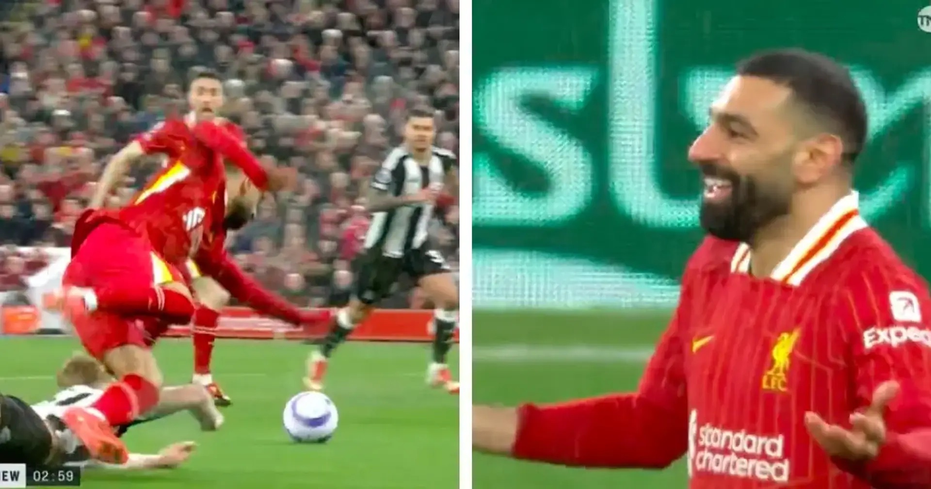 Salah denied clear penalty without VAR check – his reaction says it all
